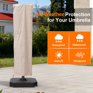 パラソルカバー 全天候型保護 防水防雪防風UVカット-Parasoru