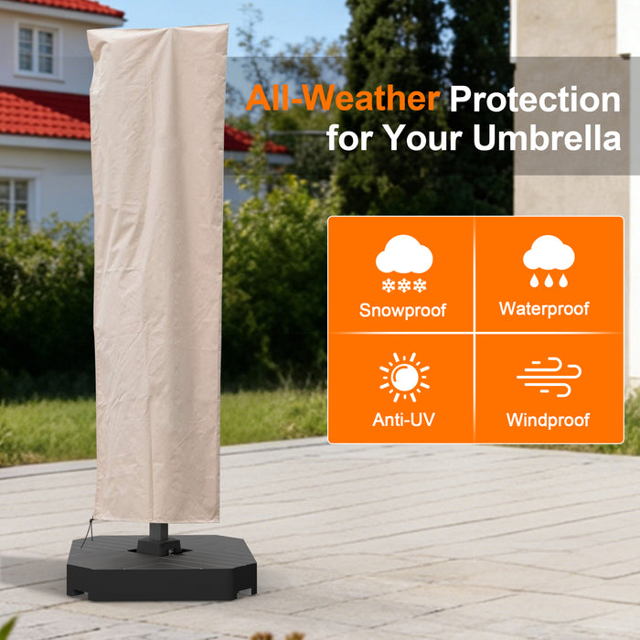 パラソルカバー 全天候型保護 防水防雪防風UVカット-Parasoru