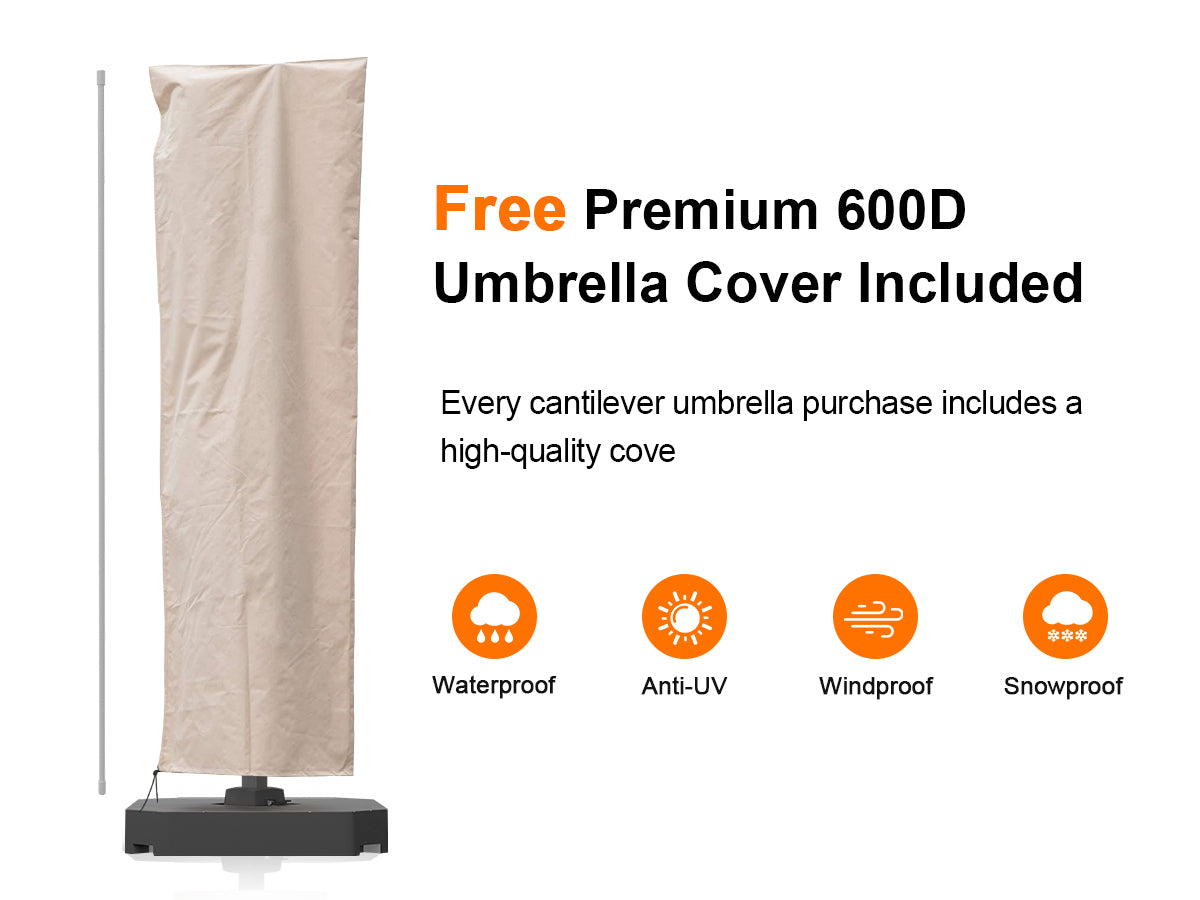 パラソル 600D高耐久専用カバーの防水・UVカット収納仕様 - Parasoru